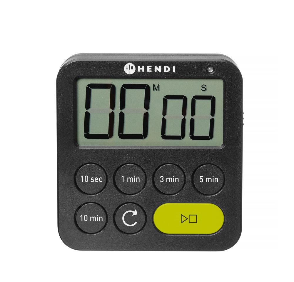 Timer, HENDI, Nero, 82x20x(H)88mm