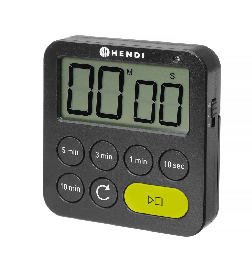 Timer, HENDI, Nero, 82x20x(H)88mm