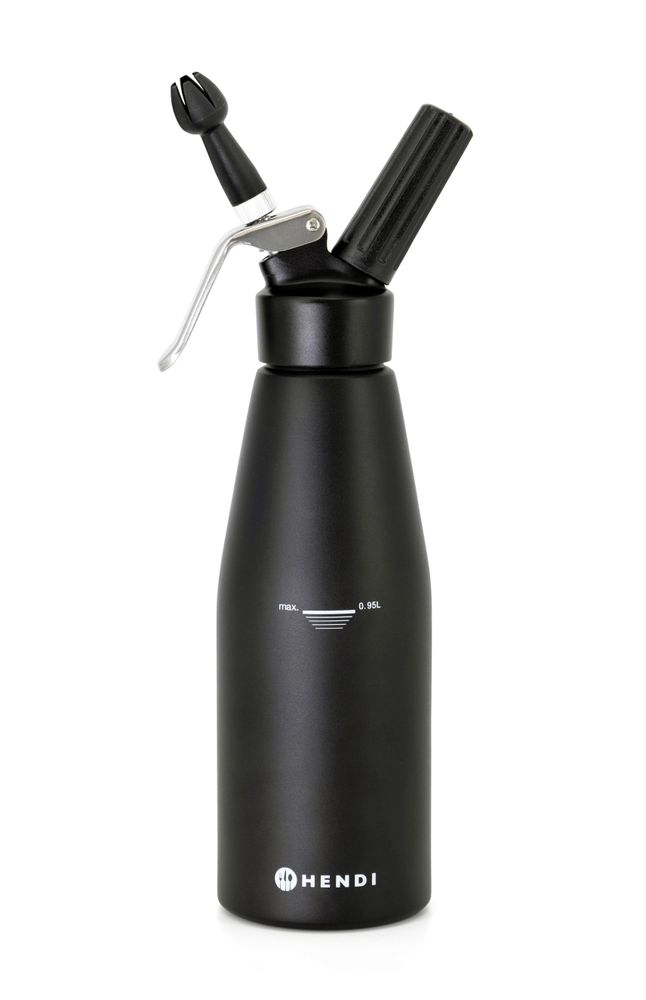 Sifone per panna nero, HENDI, Kitchen Line, 0,95L, Nero, ⌀95x(H)320mm