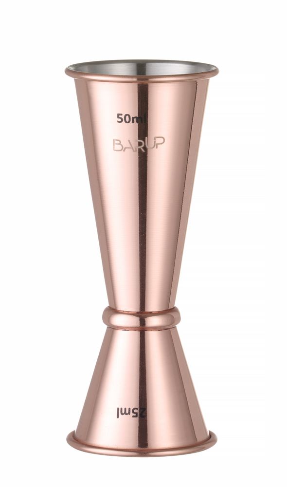 Jigger 30/50 ml, BarUp, Rame, ⌀45x(H)114mm