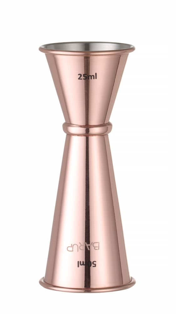 Jigger 30/50 ml, BarUp, Rame, ⌀45x(H)114mm