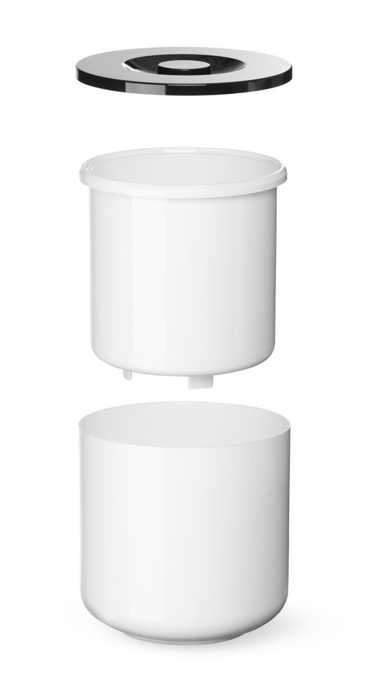 Secchio per ghiaccio, BarUp, 5L, Bianco, ⌀190x(H)200mm