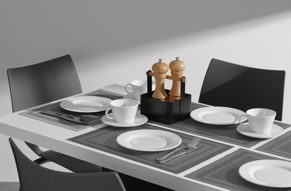 Tappetino, telaio – set, HENDI, Grafite, 6 pezzi, 450x300mm