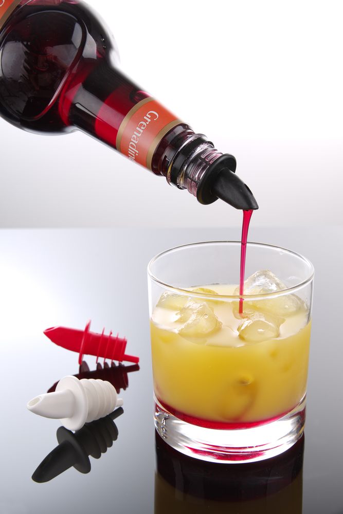 Versatore a flusso libero, BarUp, 2x neri, 2x bianchi, 2x rossi, Rosso, 6 pezzi