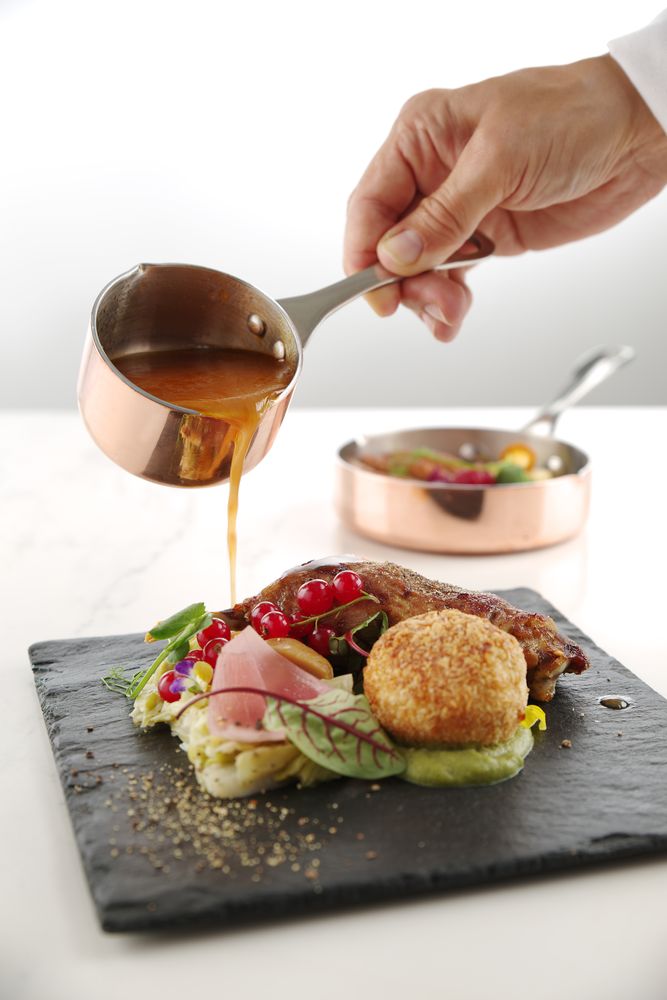 Mini padella con manico, HENDI, 0,16L, ⌀75x(H)40mm