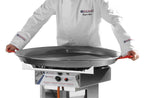 Padella per paella, HENDI, Adatta a cucina Fiesta-grill a gas 146002, ⌀600x(H)40mm
