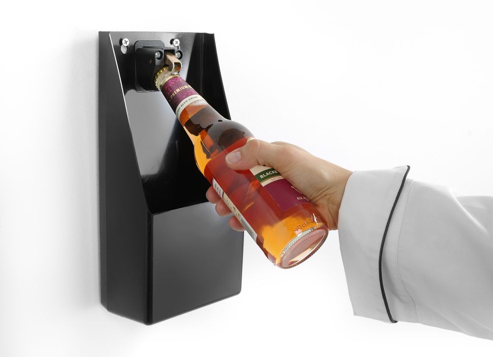 Apribottiglie con raccoglitore, BarUp, 135x70x(H)295mm