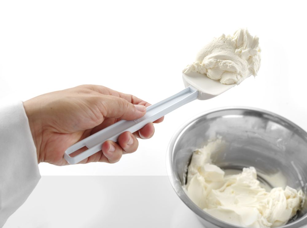 Raschietto a forma di cucchiaio Kitchen Line, HENDI, Kitchen Line, Bianco, 254x57mm