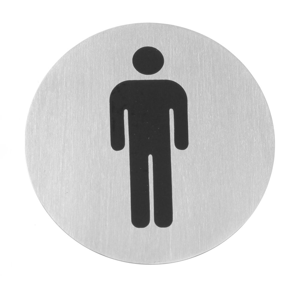 Targhette per porte, HENDI, Uomini, ⌀75mm