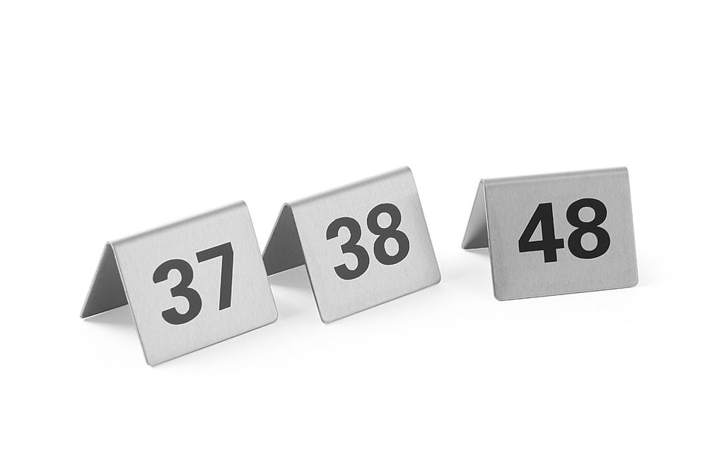 Targhette numerazione tavoli, HENDI, Numero 37-48, 50x35x(H)40mm