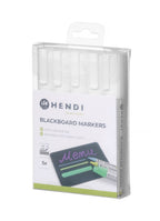 Pennarelli per lavagna 6 mm, HENDI, 5 pennarelli bianchi