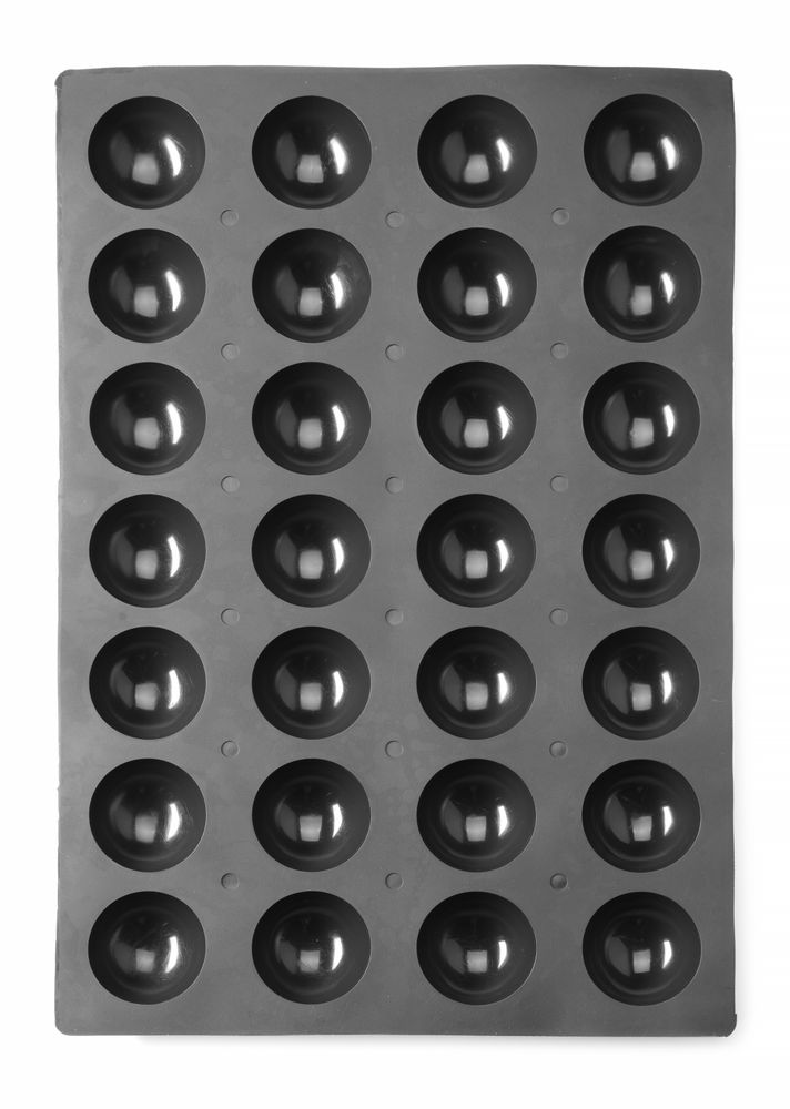 Forma in silicone semisfere, 600x395x(H)35mm