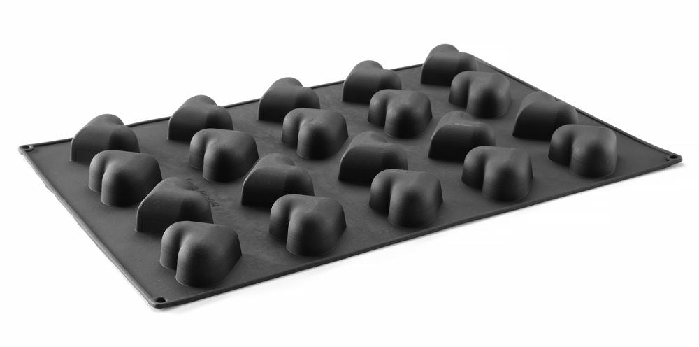 Forma in silicone cuori, 570x375x(H)35mm