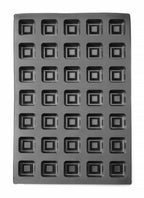 Forma in silicone quadrate, 570x375x(H)25mm, Quadrato