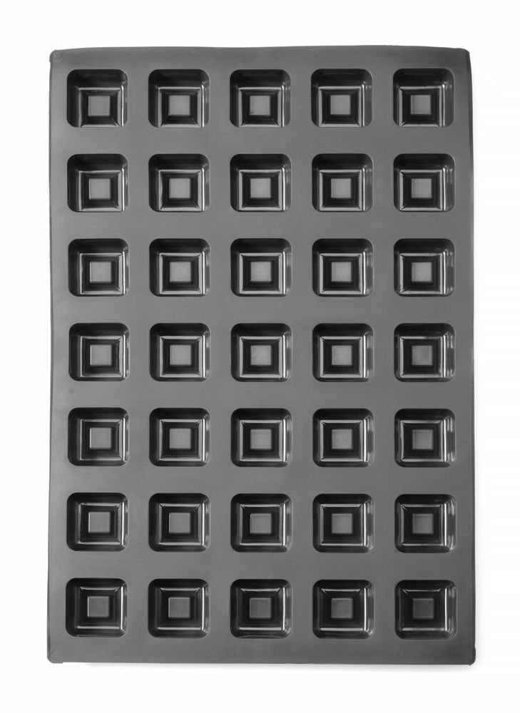 Forma in silicone quadrate, 570x375x(H)25mm, Quadrato