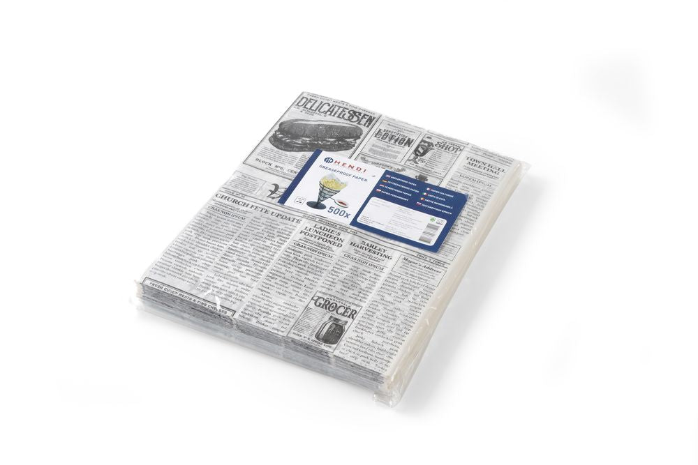 Carta oleata, HENDI, Carta di giornale, 500 pezzi, 200x250mm
