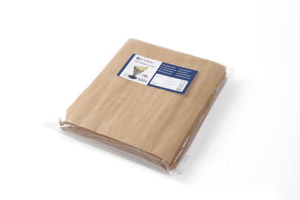Carta oleata, HENDI, Beige, 500 pezzi, 200x250mm