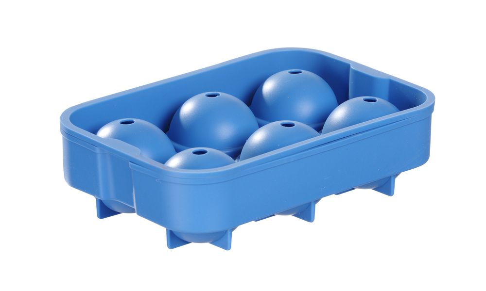 Stampo per ghiaccio a sfera, BarUp, Blu, 180x125x(H)50mm