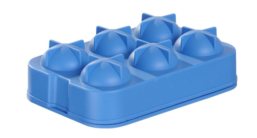 Stampo per ghiaccio a sfera, BarUp, Blu, 180x125x(H)50mm