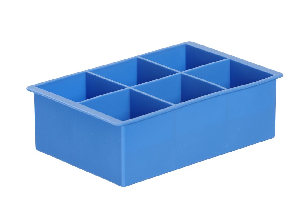 Stampo per cubetti di ghiaccio XL, BarUp, Blu, 170x110x(H)52mm