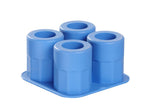 Forma per bicchieri in ghiaccio, BarUp, Blu, 122x122x(H)60mm