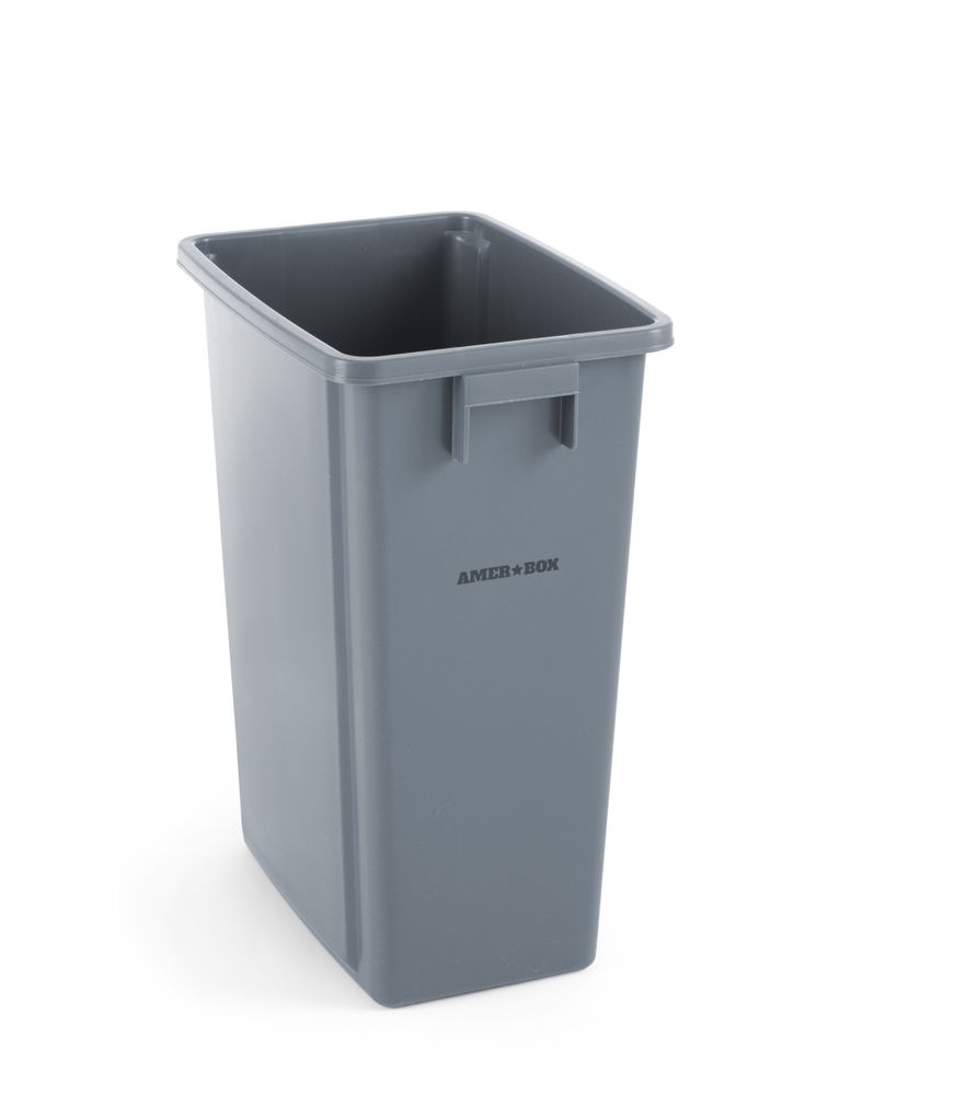 Contenitore dei rifiuti leggero, AmerBox, 60L, Grigio chiaro, 455x315x(H)580mm