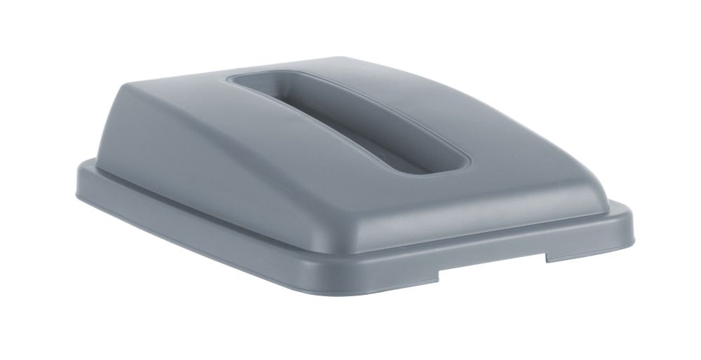 Coperchio con apertura per contenitore rettangolare da 60 l, HENDI, Grigio chiaro, 660x470x(H)30mm
