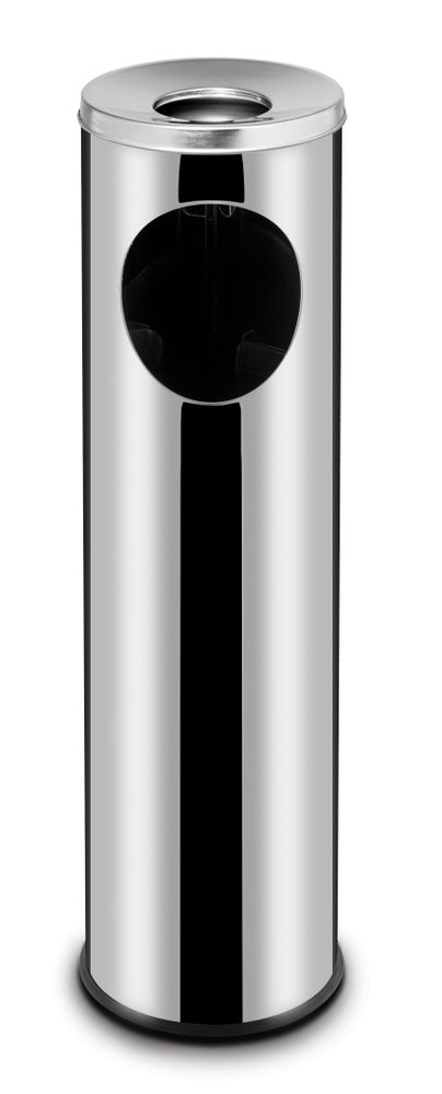 Bidone con portacenere, HENDI, 15L, ⌀200x(H)700mm
