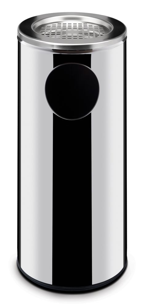 Bidone con portacenere, HENDI, 33L, ⌀240x(H)660mm