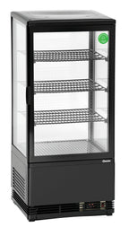 Mini vetrina refrigerata 78L, nera