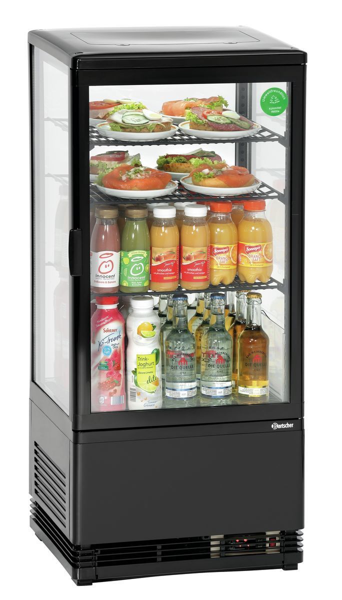 Mini vetrina refrigerata 78L, nera