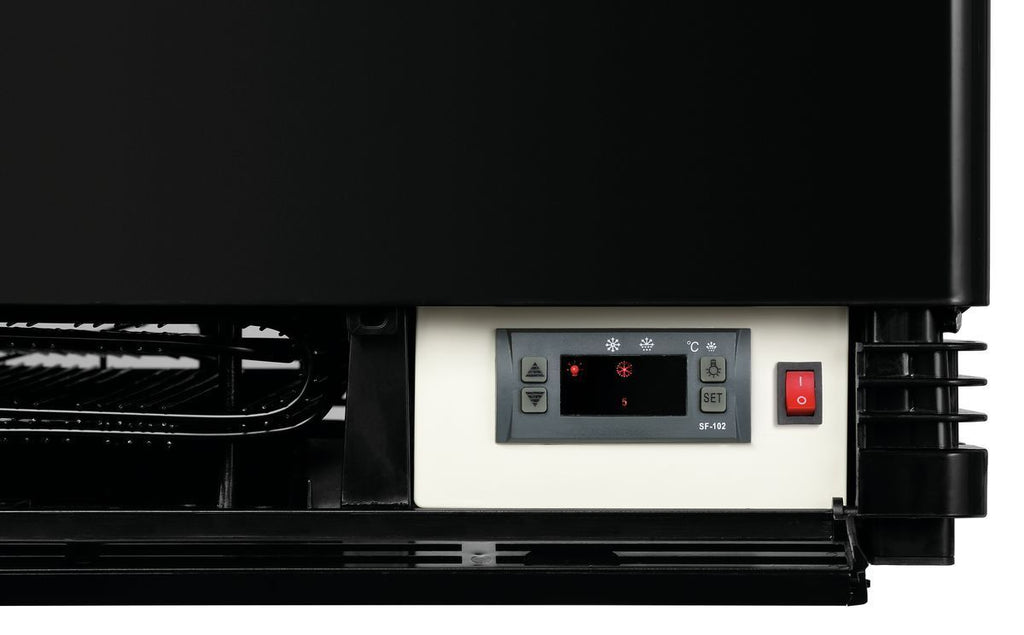 Mini vetrina refrigerata 78L, nera