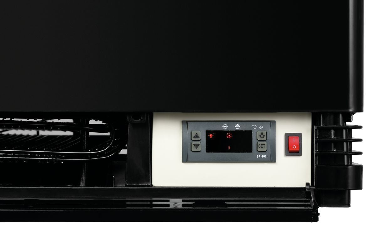 Mini vetrina refrigerata 78L, nera