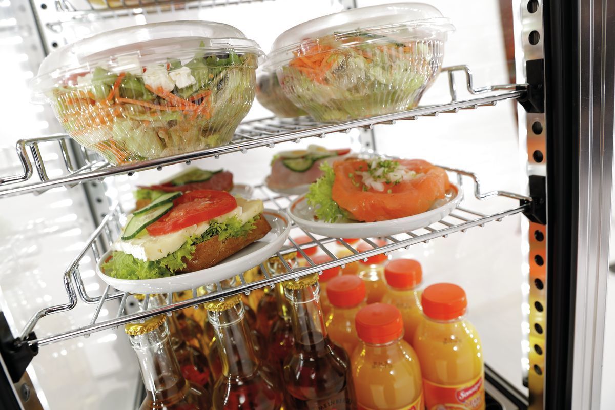 Mini vetrina refrigerata 78L