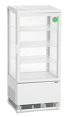 Mini vetrina refrigerata 78L, bianco