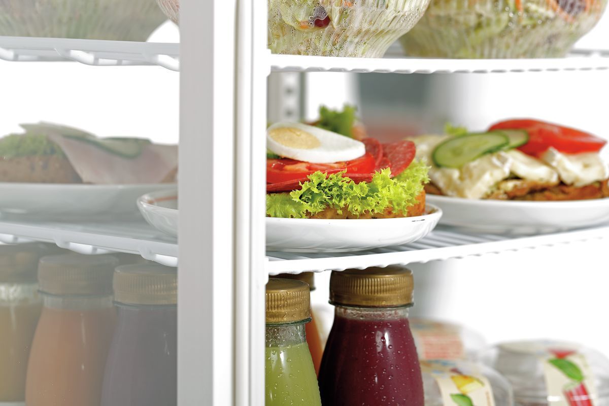 Mini vetrina refrigerata 78L, bianco