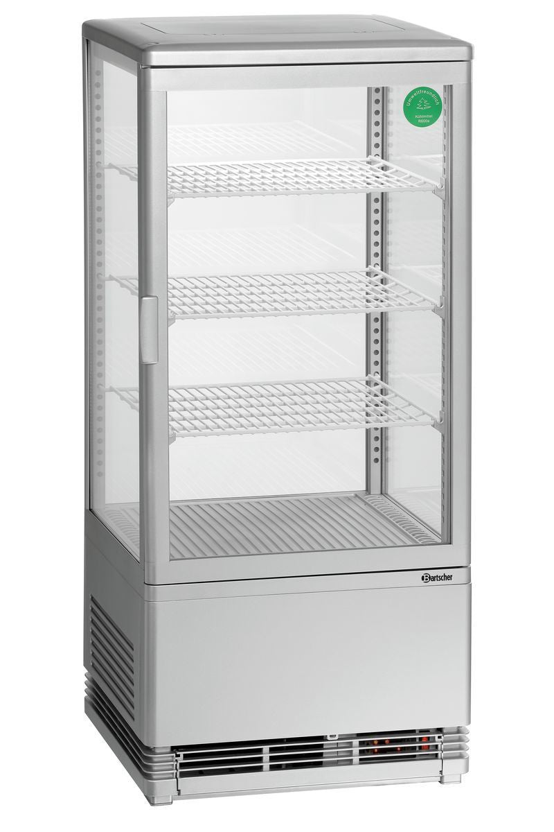 Mini vetrina refrigerata 78L, argento
