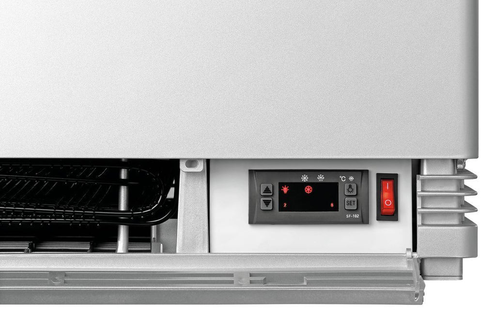 Mini vetrina refrigerata 78L, argento