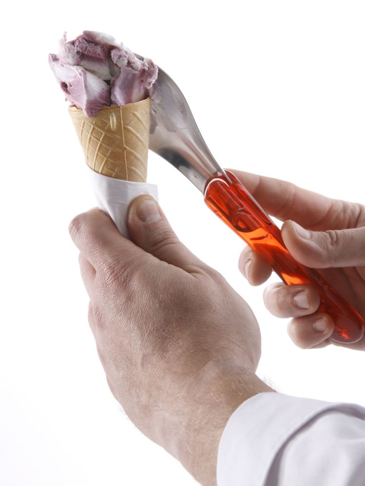 Spatola per gelato con impugnatura Tritan, HENDI, Rosso, (L)260mm