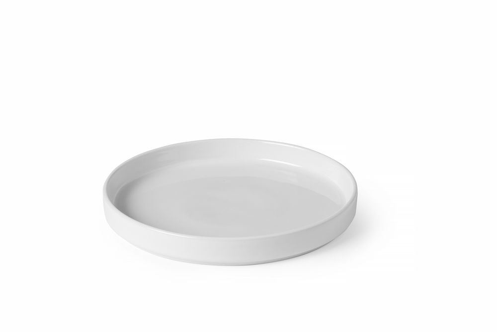 Piastra con cerchio alto Oslo., HENDI, Oslo, Bianco, ⌀200x(H)25mm