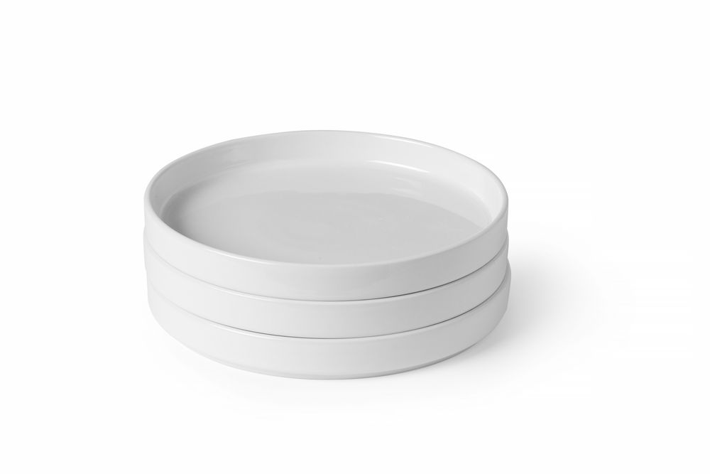 Piastra con cerchio alto Oslo., HENDI, Oslo, Bianco, ⌀240x(H)26mm