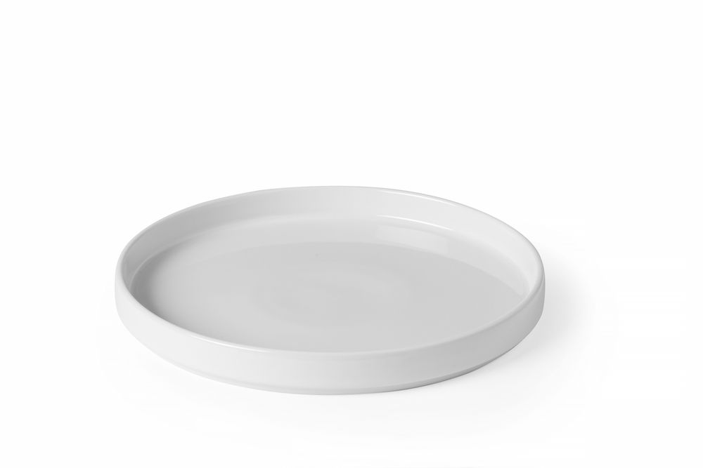 Piastra con cerchio alto Oslo., HENDI, Oslo, Bianco, ⌀240x(H)26mm