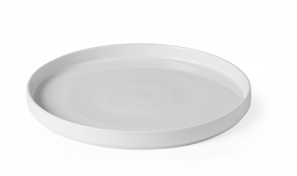 Piastra con cerchio alto Oslo., HENDI, Oslo, Bianco, ⌀280x(H)28mm