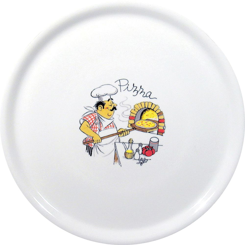Piatto per pizza tradizionale., HENDI, Bianco, ⌀310mm