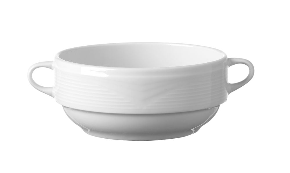 Tazza per minestra e sottopiatto, HENDI, 0,38L, ⌀120mm