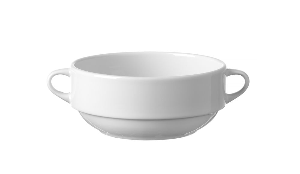Tazza per minestra, HENDI, 0,34L, Bianco, ⌀160mm