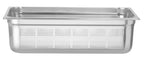 Contenitore GN 1/1 perforato, HENDI, Profi Line, GN 1/1, 21L, Grigio chiaro, (H)150mm