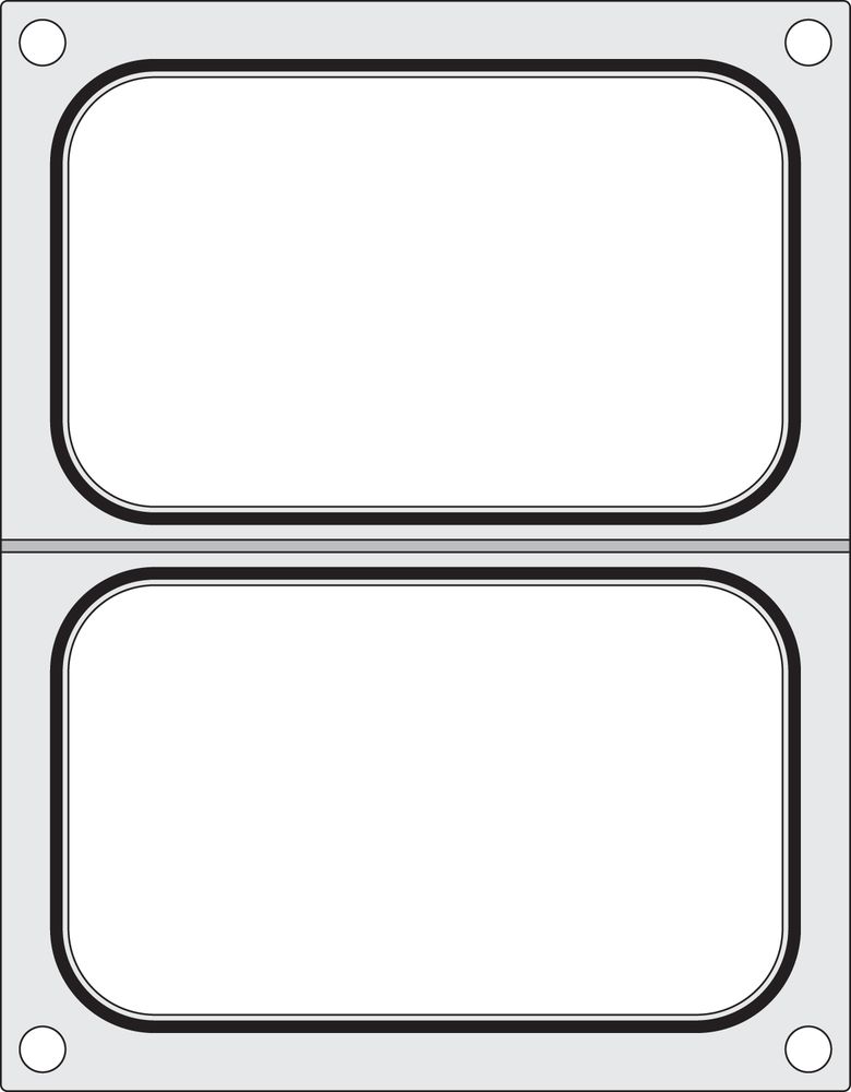 Matrice sigillante per vaschette, HENDI, 2x recipiente 178x113 mm