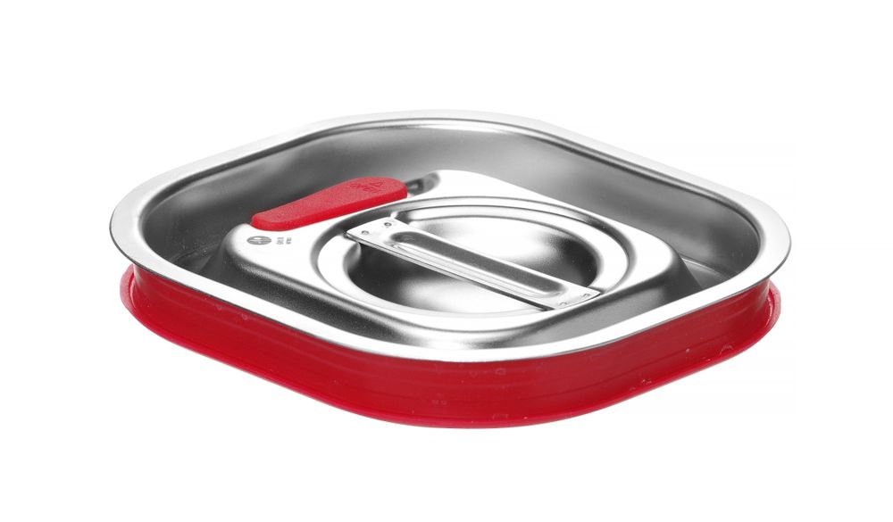 Coperchio per contenitori GN con bordo in silicone, HENDI, Kitchen Line, GN 1/6, 156x142mm
