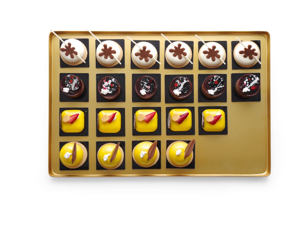 Vassoio espositore per pasticceria, HENDI, 400x300x(H)20mm